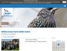 Tablet Screenshot of nabu-aalen.de